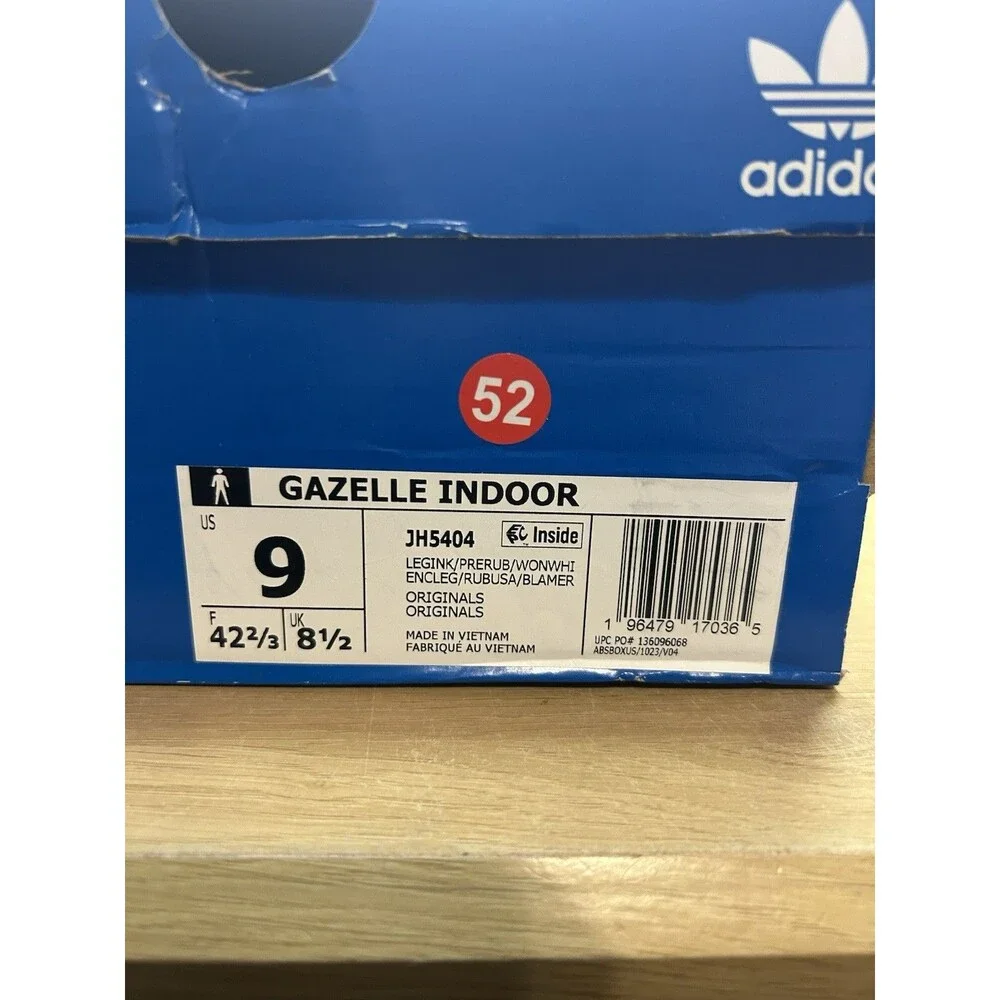 adidas Navy Blue and Red Suede Athletic Sneakers